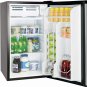 RCA RFR322 Single Door Mini Fridge with Freezer, 3.2 Cu. Ft. capacity - Stainles