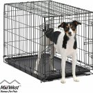 MidWest Homes for Pets Dog Crate | iCrate Single Door & Double Door Folding