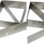 Multifunctional Pastry Cutter (2-Piece Set) - Heavy Gauge 18/10 Stainless Steel,