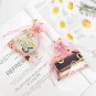 SumDirect 100Pcs 3.5x4.7 inch Sheer Pink Drawstring Heart Organza Favor Gift Bag