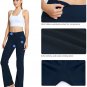 BALEAF Women's Bootcut Regular/Tall High Waisted Yoga Pants Bootleg Indoor Cotto