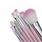 7 Pcs Pro Makeup Brushes Set Kit Eyeshadow Foundation Brush Pink Make Up