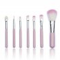 7 Pcs Pro Makeup Brushes Set Kit Eyeshadow Foundation Brush Pink Make Up