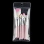 7 Pcs Pro Makeup Brushes Set Kit Eyeshadow Foundation Brush Pink Make Up