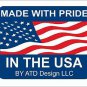 ATD Skull on American Flag Background Novelty License Plate Decorative Vanity ca