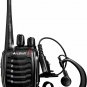 Arcshell Rechargeable Long Range Two-Way Radios with Earpiece 2 Pack UHF