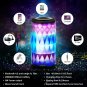 LED Bluetooth Speaker,Night Light Changing Wireless Speaker,MIANOVA Portable
