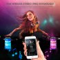 LED Bluetooth Speaker,Night Light Changing Wireless Speaker,MIANOVA Portable