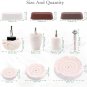 Keadic 10 Pcs Buffing Pad Polishing Wheel Kits with 3pcs Rouge Compound, Cone/Co