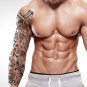 18 Pcs Full Arm Temporary Tattoo Stickers, Waterproof Temporary Tattoo,Black Bod