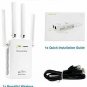 WiFi Range Extender WiFi Signal Booster 4 External Antennas 2.4GHz Fast Speed