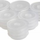 Juvale Medical Bottle Adapters - 50-Pack 23-mm Press-in Bottle Adapters, Dosing