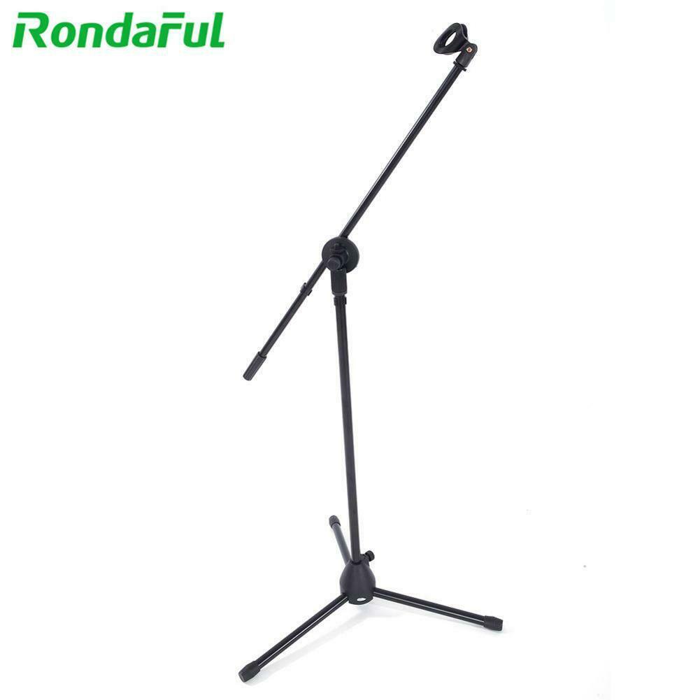 FS-002 Folding Microphone Stand Mic Tripod Holder Boom 34 to 64inch Mount for