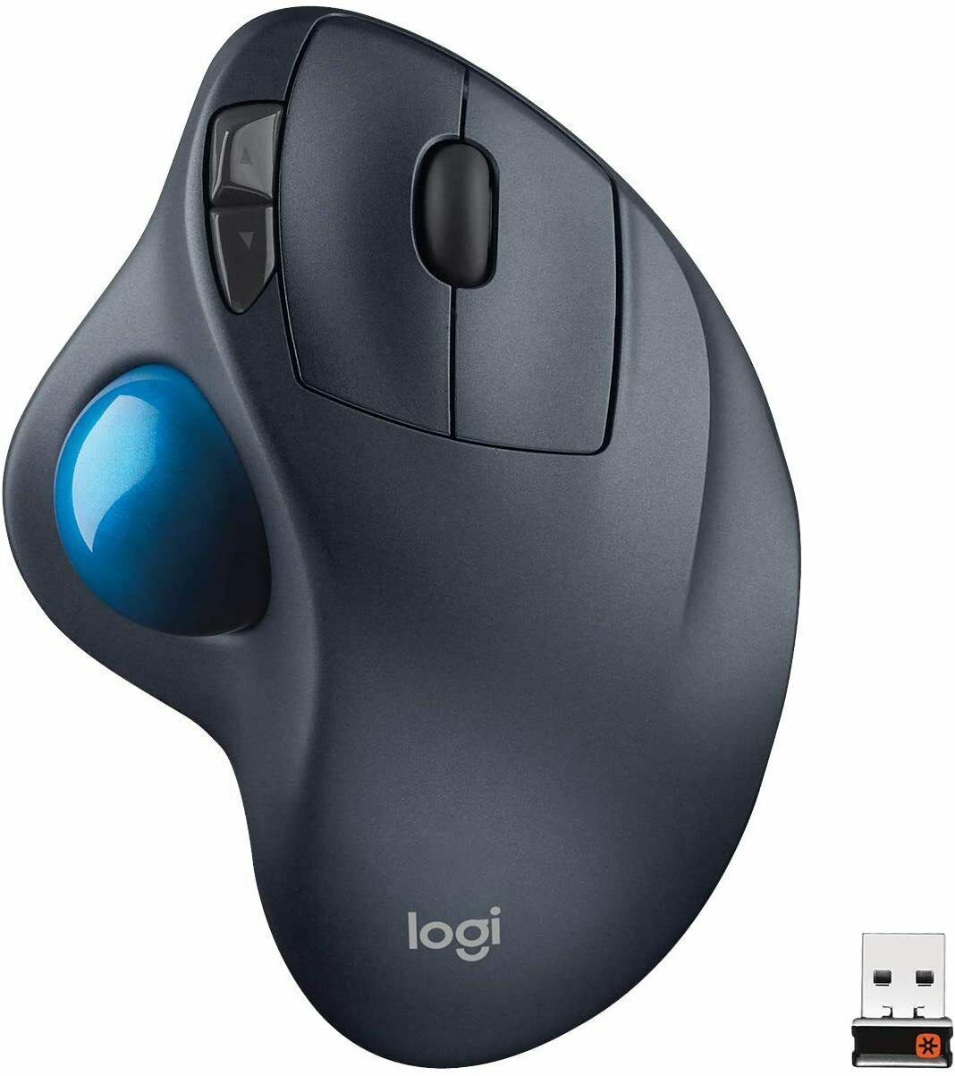 Logitech M570 Wireless Trackball Mouse &ndash; Ergonomic Design with Sculpted