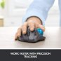 Logitech M570 Wireless Trackball Mouse &ndash; Ergonomic Design with Sculpted