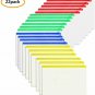 Zipper Pouch Zip File Folders, 22 Pcs Document Bag, A4 Size/US Letter Size PVC