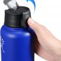 Vmini Push-Button Flip Lid, Compatible with Wide Mouth Water Bottle