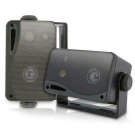 3-way Mini Box Speaker System - 3.5 Inch 200 Watt Weatherproof Marine Grade Moun