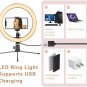 LED Ring Light 10" with Tripod Stand & Phone Holder for Live Streaming