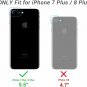 YOUMAKER Case for iPhone 8 Plus & iPhone 7 Plus, Full Body with Built-in