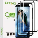 Galaxy S8 Screen Protector Tempered Glass (2 Pack), OTAO 3D Curved Dot Matrix