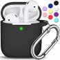AirPods Case Cover with Keychain, Full Protective Silicone AirPods Accessories