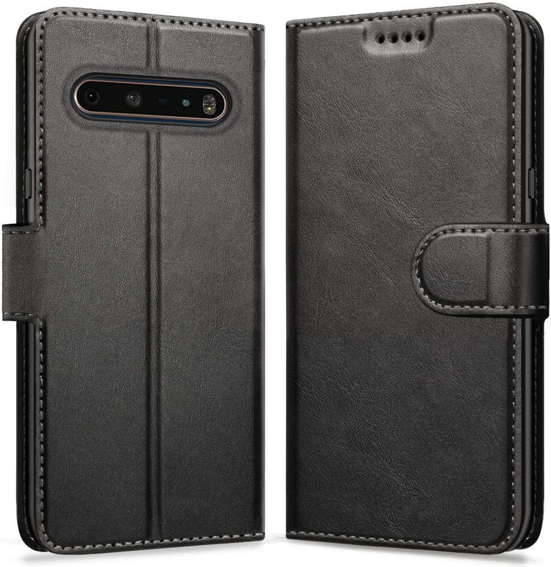 ykooe Compatible with LG V60 ThinQ Case, PU Leather Flip Phone Case for LG V60 T