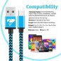 USB Type C Cable 3A Fast Charging USB C Charger 4Pack [2+3+5+6FT] Type C Phone C