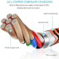 USB Type C Cable 3A Fast Charging USB C Charger 4Pack [2+3+5+6FT] Type C Phone C