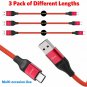 USB C Cable, Mkeke USB Type C Charger Cable Fast Charging [3-Pack,1/1.5/1.8M]
