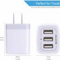USB Charger Cube, Wall Charger Plug, Ailkin 3.1A 3-Muti Port USB Adapter Power