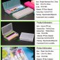 WEISHENG Double Long Pencil Box Pens Stationery Case