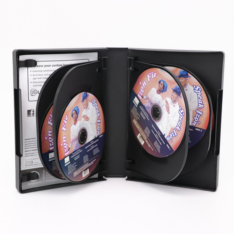 WEISHEGN 10 Discs Plastic DVD CD Box Case Holder Cover