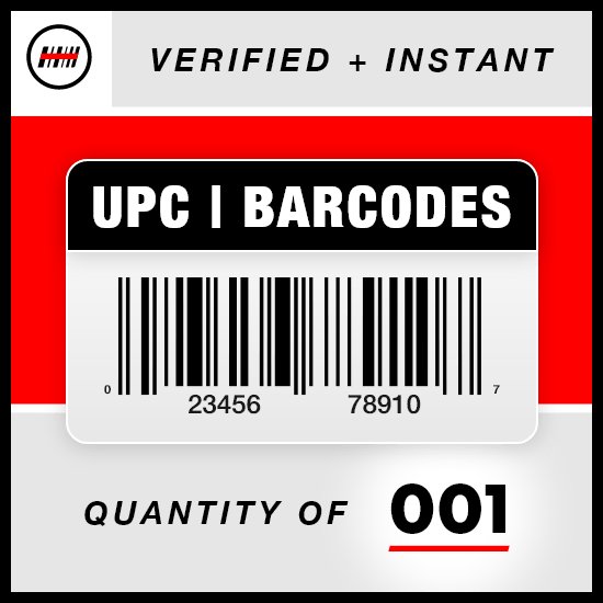 1 UPC EAN Barcodes Codes Numbers - GS1 - Amazon Verified - Product ID