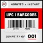 1 UPC EAN Barcodes Codes Numbers - GS1 - Amazon Verified - Product ID