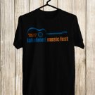 SIZE XL LAKEFRONT MUSIC FESTIVAL LOGO FRONT SIDE BLACK TEE SHIRT