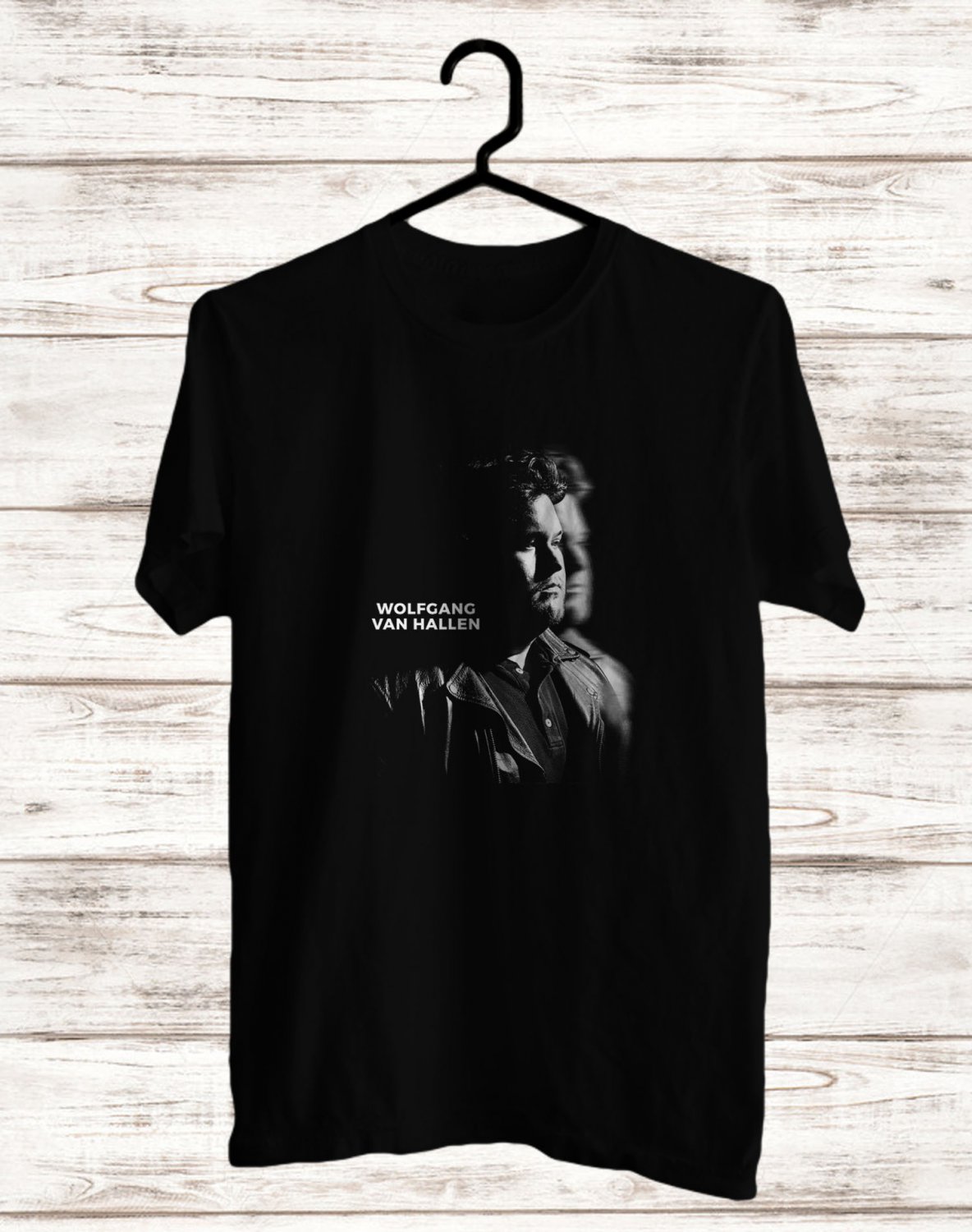 SIZE M WOLFGANG VAN HALLEN FRONT SIDE BLACK TEE SHIRT