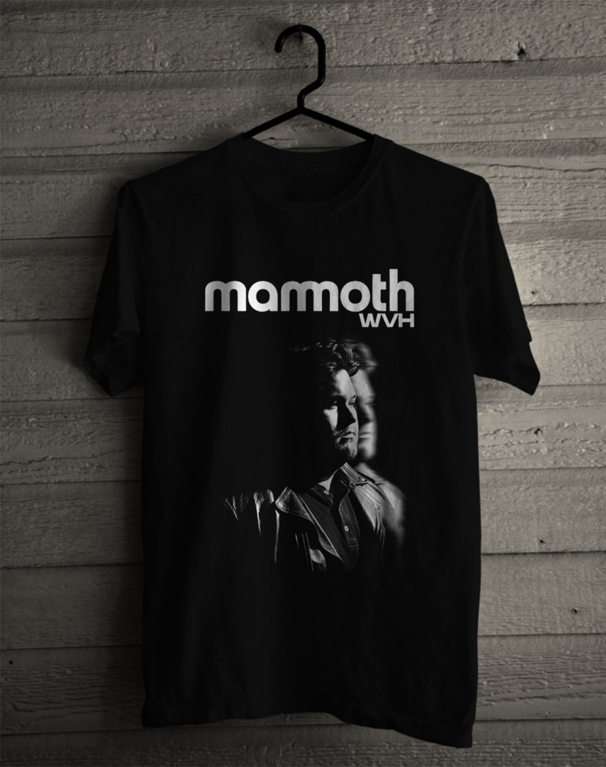 SIZE 2XL WOLFGANG VAN HALLEN WVH MAMMOTH FRONT SIDE BLACK TEE SHIRT