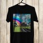 SIZE M MODEST MOUSE GOLDEN CASKET ALBUM FRONT SIDE BLACK TEE SHIRT