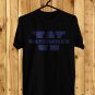 SIZE L WATERSHED MUSIC FESTIVAL LOGO FRONT SIDE BLACK TEE SHIRT
