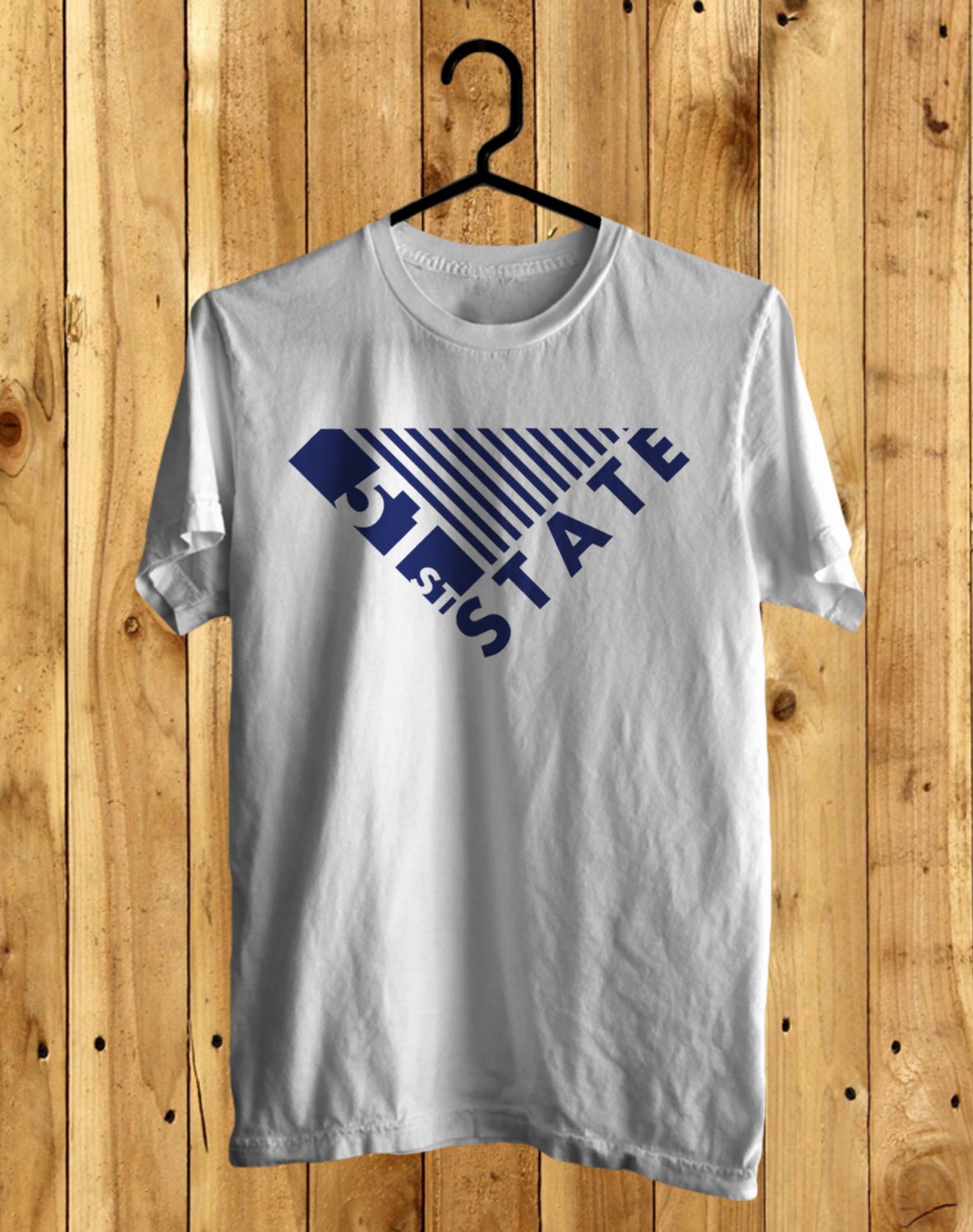 SIZE S 51st STATE MUSIC FESTIVAL LOGO FRONT SIDE WHITE TEE SHIRT