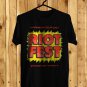 SIZE L RIOT MUSIC FESTIVAL SEPT 2021 FRONT SIDE BLACK TEE SHIRT