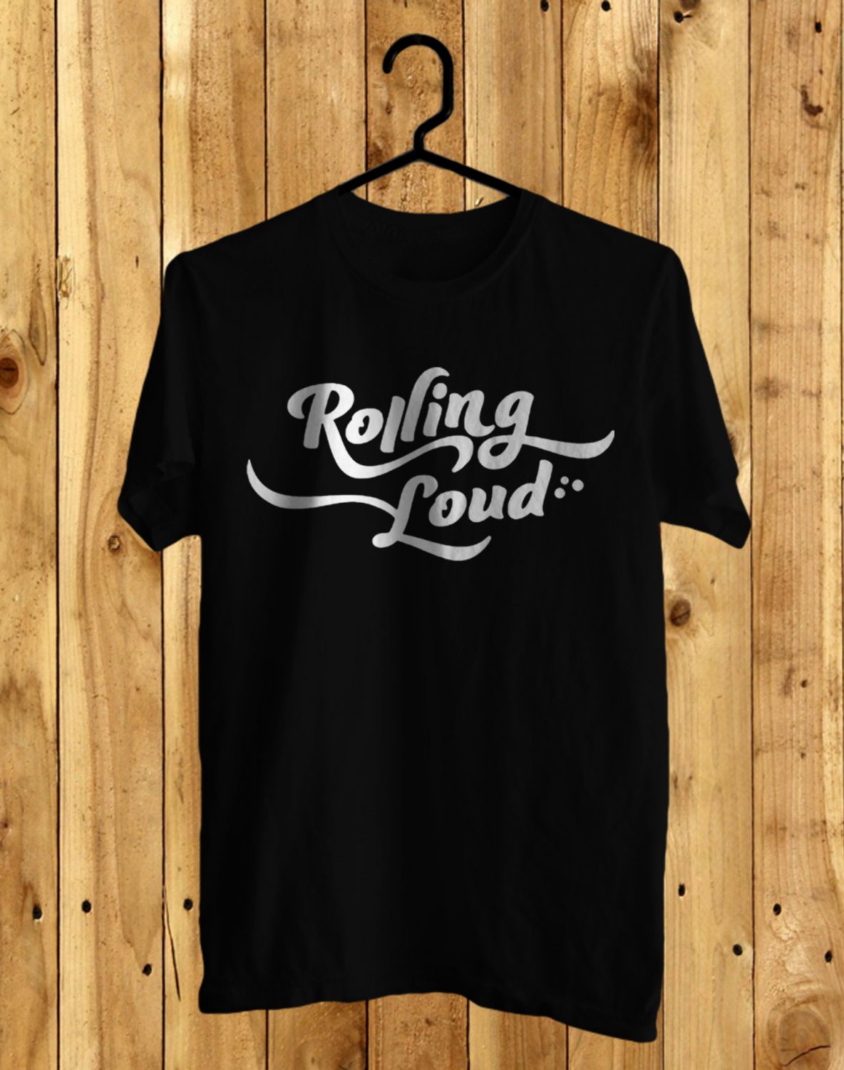 ROLLING LOUD MIAMI MUSIC FESTIVAL LOGO FRONT SIDE TEE SHIRT