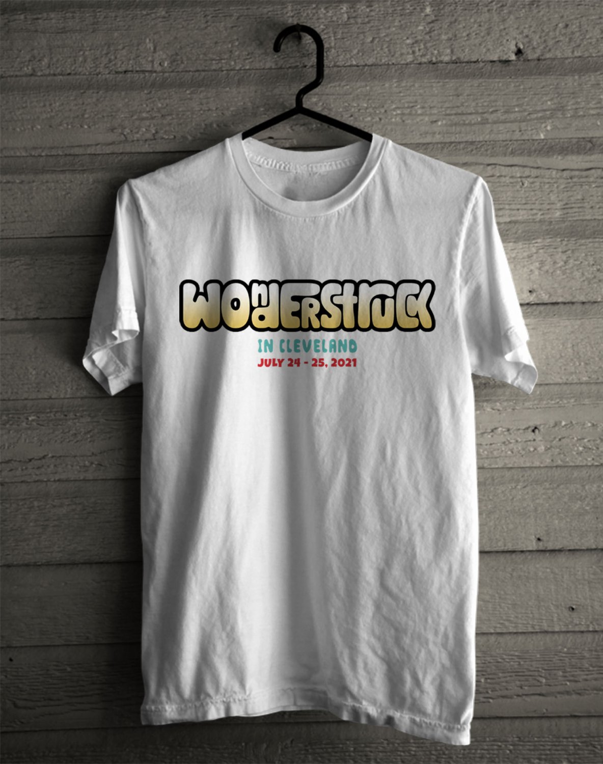 WONDERSTRUCT MUSIC FESTIVAL LOGO FRONT SIDE TEE SHIRT