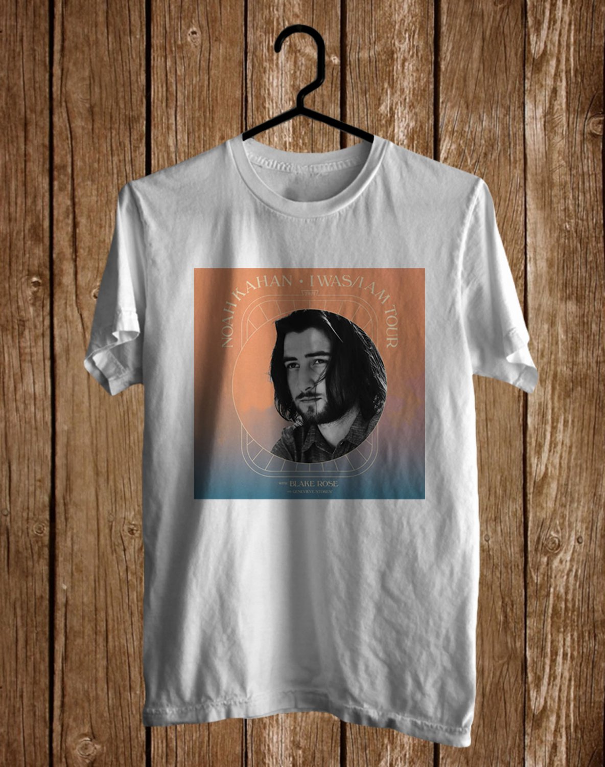 NOAH KAHAN I WAS I AM TOUR 2021 FRONT SIDE WHITE TEE SHIRT