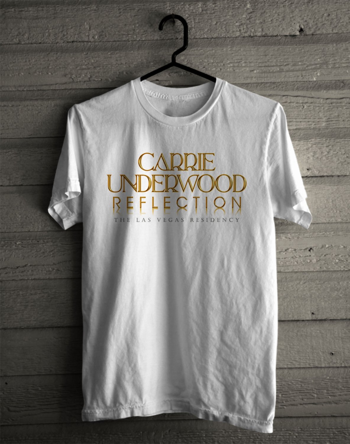 CARRIE UNDERWOOD REFLECTION LAS VEGAS TOUR 2021-2022 FRONT SIDE WHITE TEE SHIRT V01