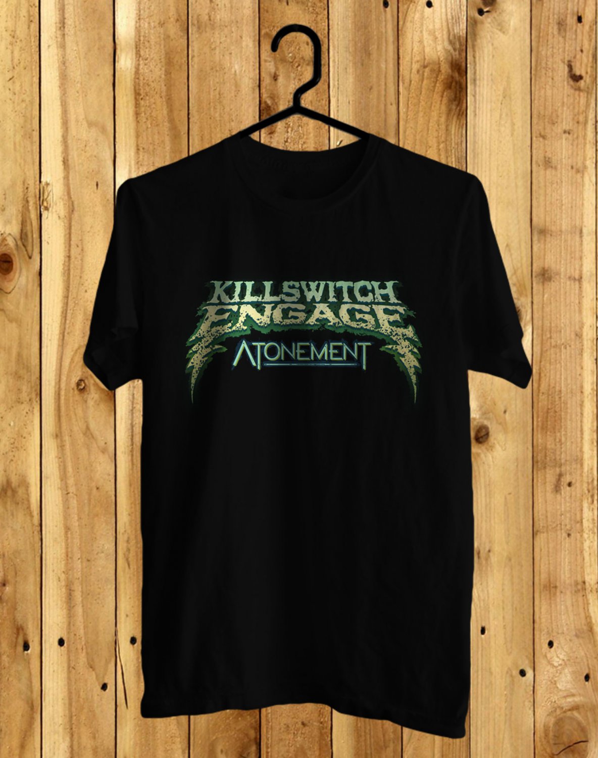 KILLSWITCH ENGAGE ATONEMENT LOGO FRONT SIDE BLACK TEE SHIRT V01