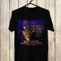 SANTANA MIRACULOUS SUPERNATURAL TOUR 2022 W EARTH WIND FIRE FRONT SIDE BLACK TEE SHIRT V02