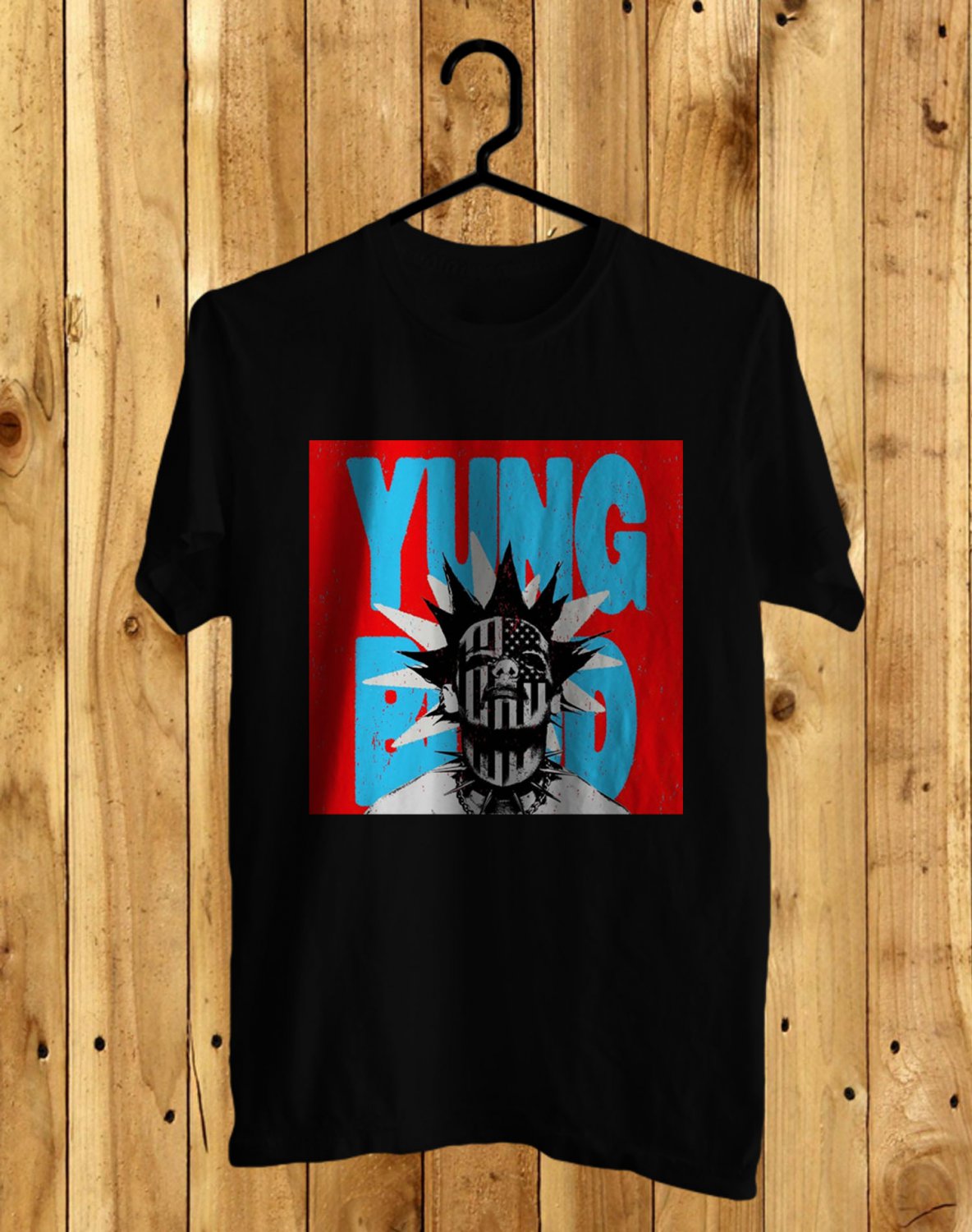 YUNGBLUD FRONT SIDE BLACK TEE SHIRT V01