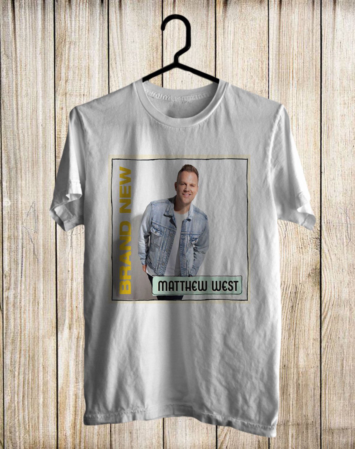 MATTHEW WEST THE BRAND NEW TOUR 2022 FRONT SIDE WHITE TEE SHIRT V01